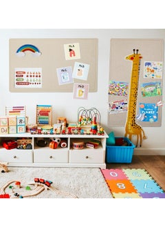 TOMSHOO 1pc Large Felt Bulletin Board,Bulletin Boards for School,Home,Kitchen & Office Walls,Dark Camel  - Image 3