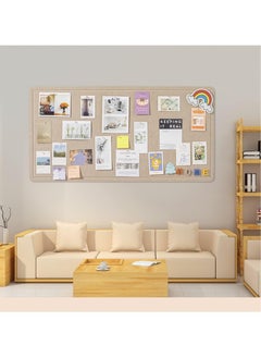 TOMSHOO 1pc Large Felt Bulletin Board,Bulletin Boards for School,Home,Kitchen & Office Walls,Dark Camel  - Image 4