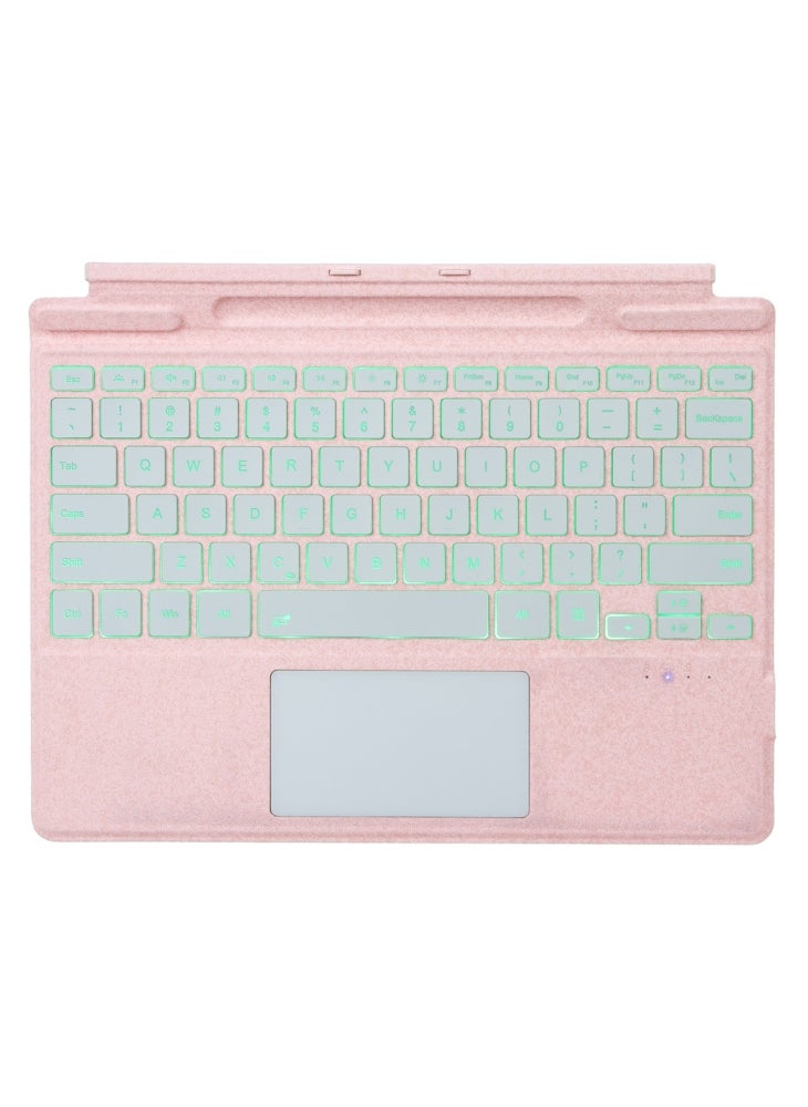 2109-AS Bluetooth-Compatible Keyboard for Microsoft Surface Pro 12inch/11/10/9/8/X Touchpad Backlit Tablet Keyboard - Pink - Image 5