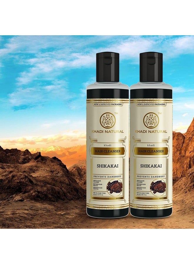 Khadi Natural Shikakai Shampoo For Cleaning Hair | Natural Hair Cleanser With Shikakai | Nourishing Shampoo For Healthy Hair | Suitable For All Hair Types| Pack Of 2 | (210 * 2) (420 Ml) - Image 5