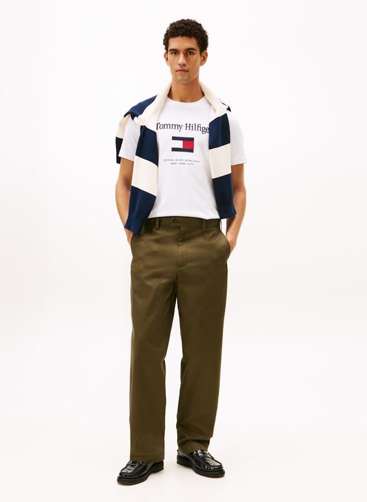 TOMMY HILFIGER Logo Crew Neck T-Shirt - Image 4