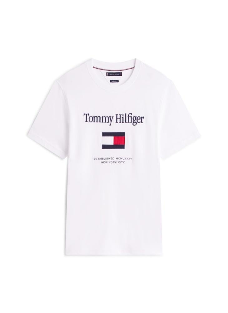TOMMY HILFIGER Logo Crew Neck T-Shirt - Image 5