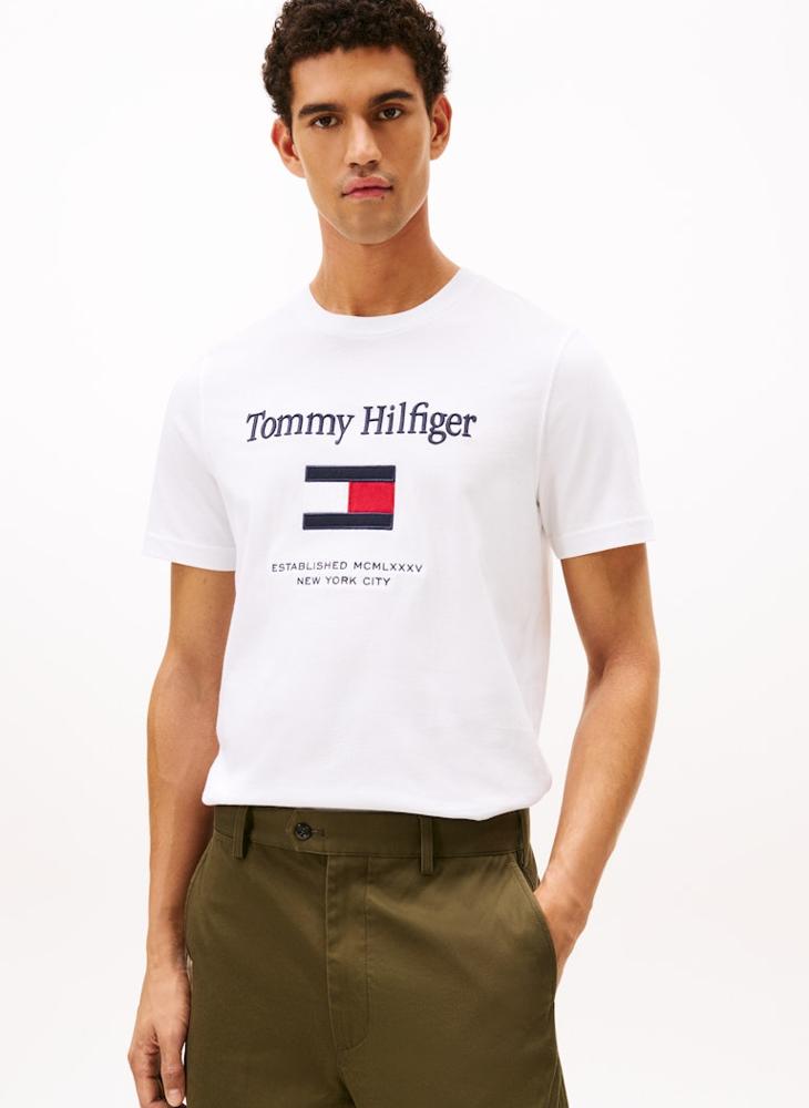 TOMMY HILFIGER Logo Crew Neck T-Shirt - Image 1