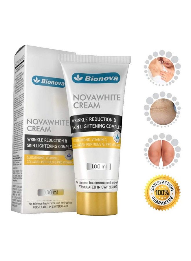 Bionova Novawhite Glutathione And Vitaminc Cream ; For Glowing Skin Wrinkle Reduction Complex For Men And Women ; Suitable For All Skin Types ; 100 Ml - Image 4