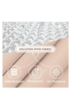 Cool Baby Style COOLBABY 10FT Offset Patio Umbrella Outdoor DYED-Solution Fabric Umbrella, 95% UV Protection, Fade Resistant Fabric Umbrella for Backyard and Garden  - Image 5
