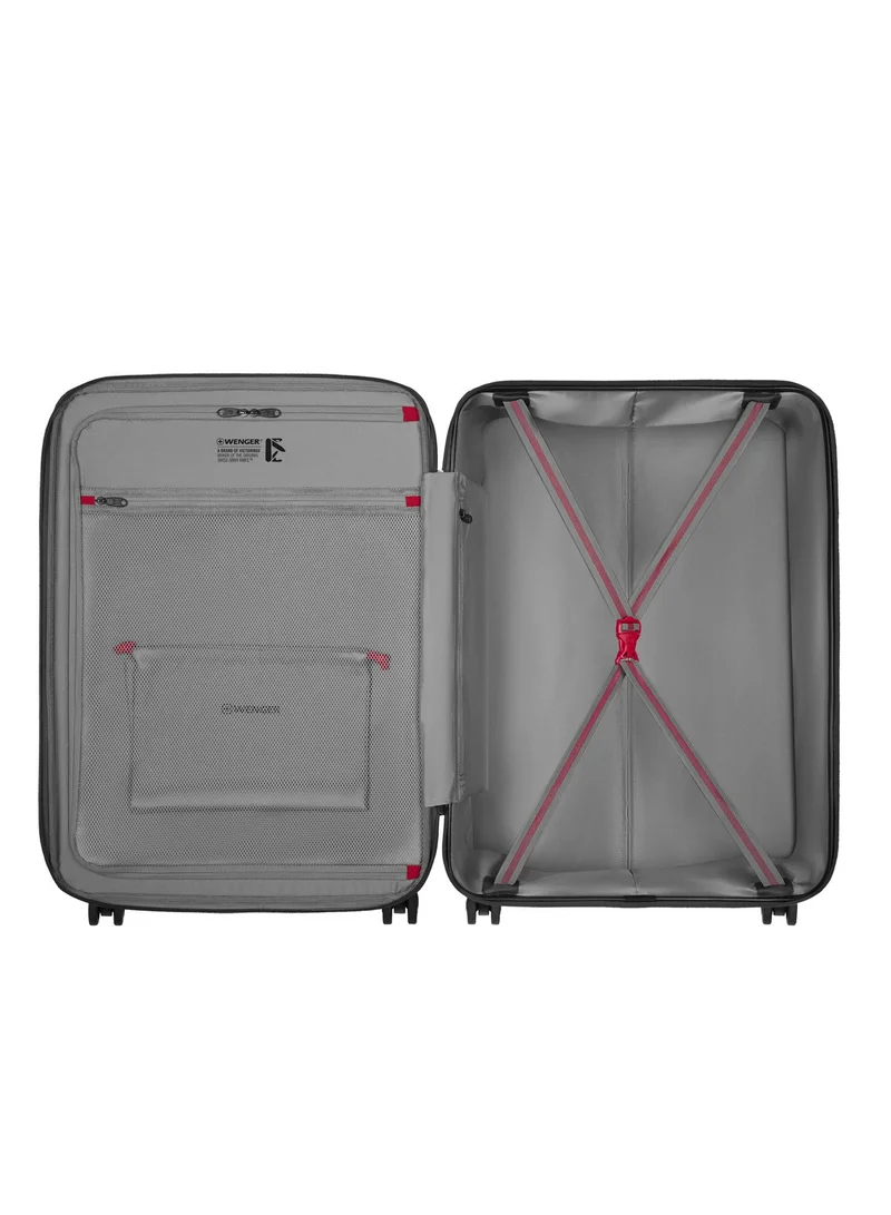 Wenger Motion 3 Piece 54+69+81cm Hardside Expandable Cabin & Check-In Luggage Trolley Set Black