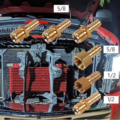 ZHSYMX 40k Transmission Oil Cooler LPD47391, Compatible with Heavy Duty 40,000 GVW Max Low Pressure Drop Trans Cooler with Mounting Hardware (Black) - Image 5