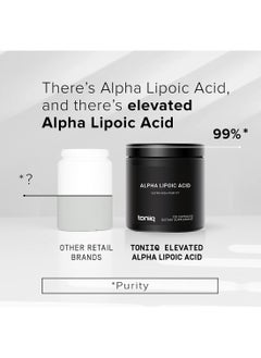 Toniiq 1000 Mg Ultra High Strength Alpha Lipoic Acid Capsules 120 Capsules Ala Supplement  - Image 4