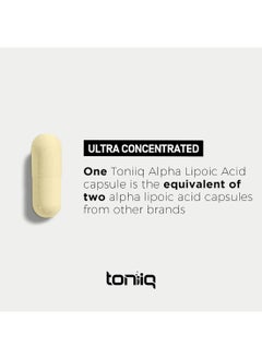 Toniiq 1000 Mg Ultra High Strength Alpha Lipoic Acid Capsules 120 Capsules Ala Supplement  - Image 5