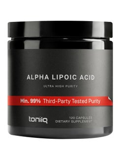 Toniiq 1000 Mg Ultra High Strength Alpha Lipoic Acid Capsules 120 Capsules Ala Supplement  - Image 1