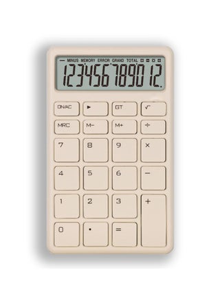 Compact Colorful Handheld Desktop Calculator with Bright LCD Display - Dual Power for Business, Office, and High School - Pocket Size (3.3×5.4in) White - pzsku/Z4E65021CEEDAC7C70B9BZ/45/1746211265/565e0cc9-9599-42ab-9638-0b0332bca650