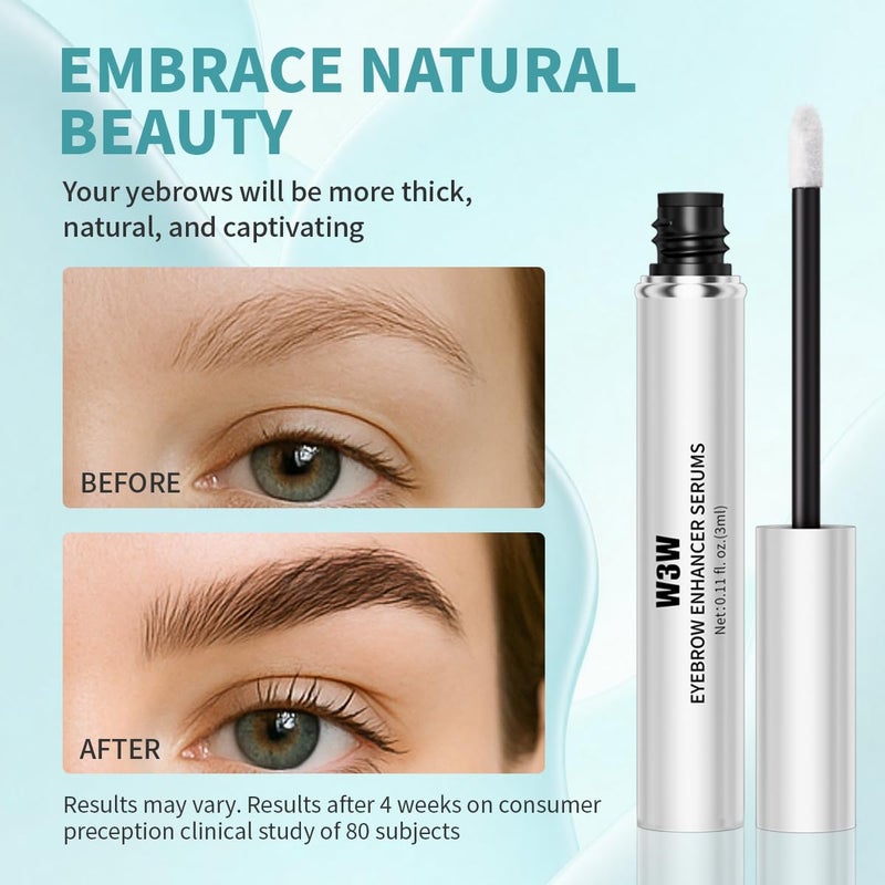 W3W Eyebrow Growth Serum For Longer Fuller Thicker EyebrowsLash Serum For Sensitive3mL - Image 5
