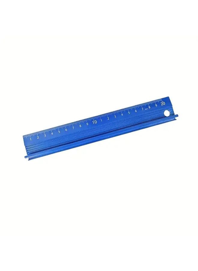 Multifunctional Professional Aluminum Alloy Ruler Set 7.87inch With Safety Cutting Groove - Image 1