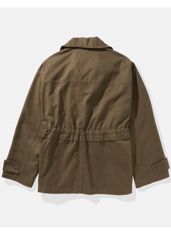 American Eagle Zip Through Cotton Jacket  - Image 4