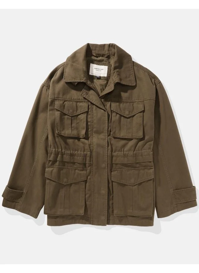 امريكان ايجل Zip Through Cotton Jacket