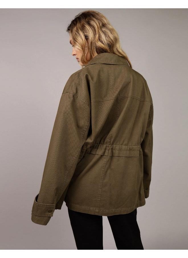 American Eagle Zip Through Cotton Jacket  - Image 2