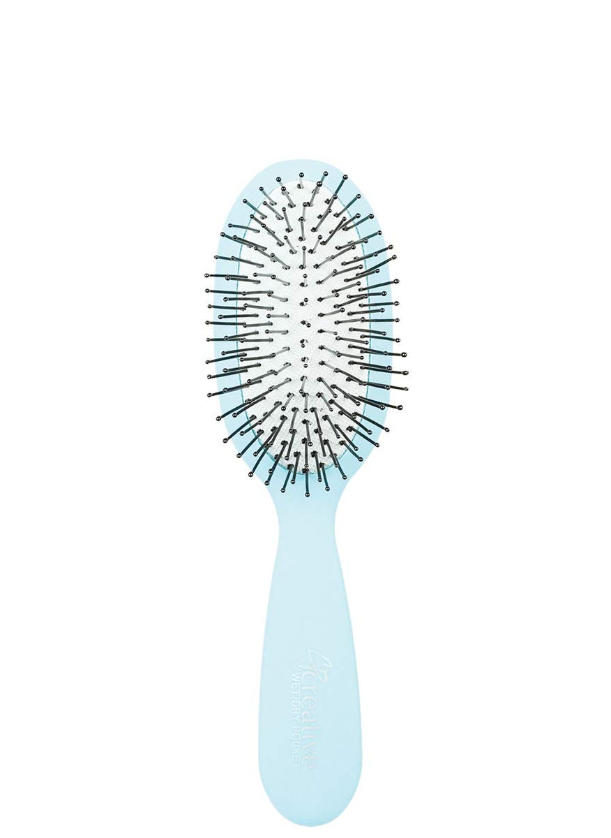 Creative Creative Hair Brushes WetDry Pocket  Travel Hair Brush Blue 