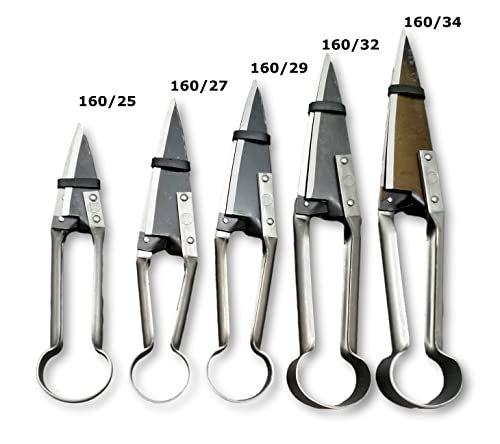 Due Buoi Single Bow Straight Sheep Shears DB 160/25-2" 1/3 The Shortest Blade Length - 10" Total Length - Image 4