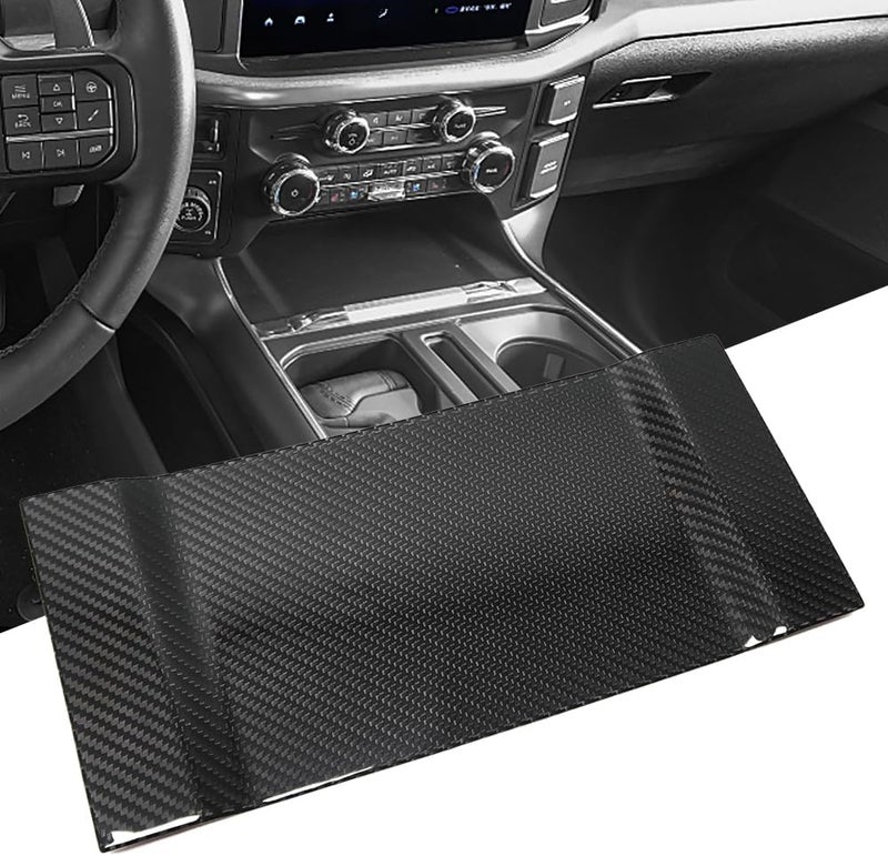 Jogon Genuine Carbon Fiber Wireless Charging Cover Trim for Ford F-150 Raptor 2021-2023 - Image 1