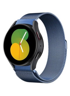 Elmo3ezz Strap Magnetic Milanese Metal Mesh Loop Band Strap Stainless for Samsung Galaxy Watch 6 & 5 & 4 /Watch 5 Pro(blue)
