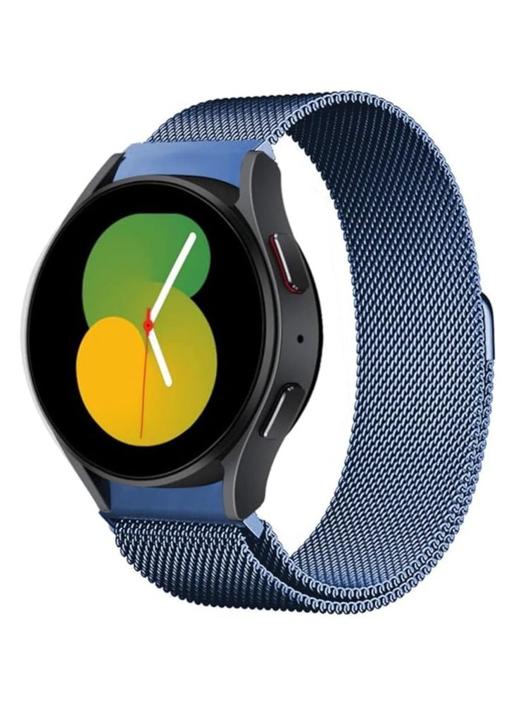 Generic - Elmo3ezz Strap Magnetic Milanese Metal Mesh Loop Band Strap Stainless for Samsung Galaxy Watch 6 & 5 & 4 /Watch 5 Pro(blue) - Image 1