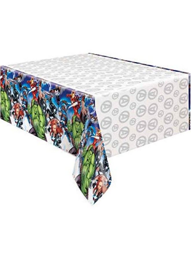 Unique Table Cover 54" X 84" ; Plastic ; Avengers ; 1 Pc. - Image 1