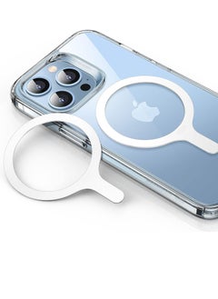 MagSafe Ring 360 MagSafe Magnet Universal Magnetic Conversion Kit for iPhone 14/13/12/11/X Series Galaxy S23/S22/S21/20 and More 2 Pack MagSafe Accessories White