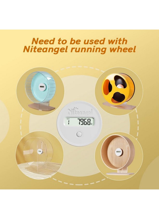 Niteangel - Niteangel Accurately Hamster Wheel Pedometer- Small Animal Step Counter for Niteangel Super-Silent Hamster Wheel | Acrylic Wheel | Wooden Wheel (Niteangel Wheel Pedometer) - Image 1