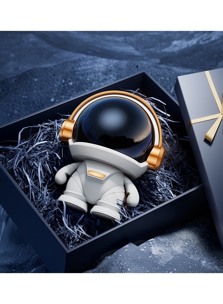 Portable Bluetooth speaker, 24-hour playback time, 10M Bluetooth range, enhanced bass, noise cancelling microphone, colorful white, desktop creative ornament - Image 5