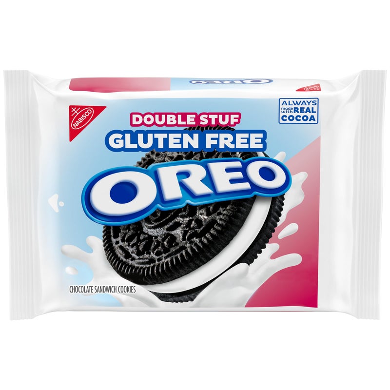 OREO Double Stuf Gluten Free Chocolate Sandwich Cookies, Gluten Free Cookies, 12.47 oz Packs - Image 1