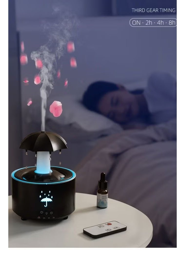 GENNEXT 2-in-1 Rotating Umbrella Humidifier & Aromatherapy Scent Diffuser – USB Portable Mini Air Humidifier with LED Light for Home, Office, Bedroom, and Study – Quiet Mist Maker for Relaxation & Moisturized Air - Image 3