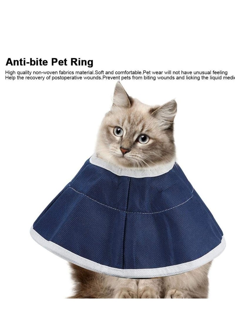 Generic Cat Cones for Head Small Dog Cone Pet Cone Non-woven Fabrics Waterproof Anti-bite Anti-grab Neck Ring Dogs Cats Dog Cat Protection Cover  - Image 2