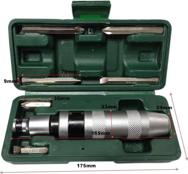 Inditrust 7Pcs Impact Screwdriver Set Multi-Purpose Chrome Vanadium Steel Portable Screw Driver Chisel Bits Professional Tools - Image 5