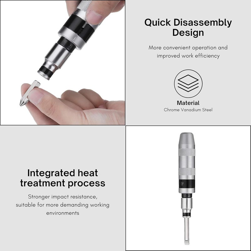 Inditrust 7Pcs Impact Screwdriver Set Multi-Purpose Chrome Vanadium Steel Portable Screw Driver Chisel Bits Professional Tools - Image 4