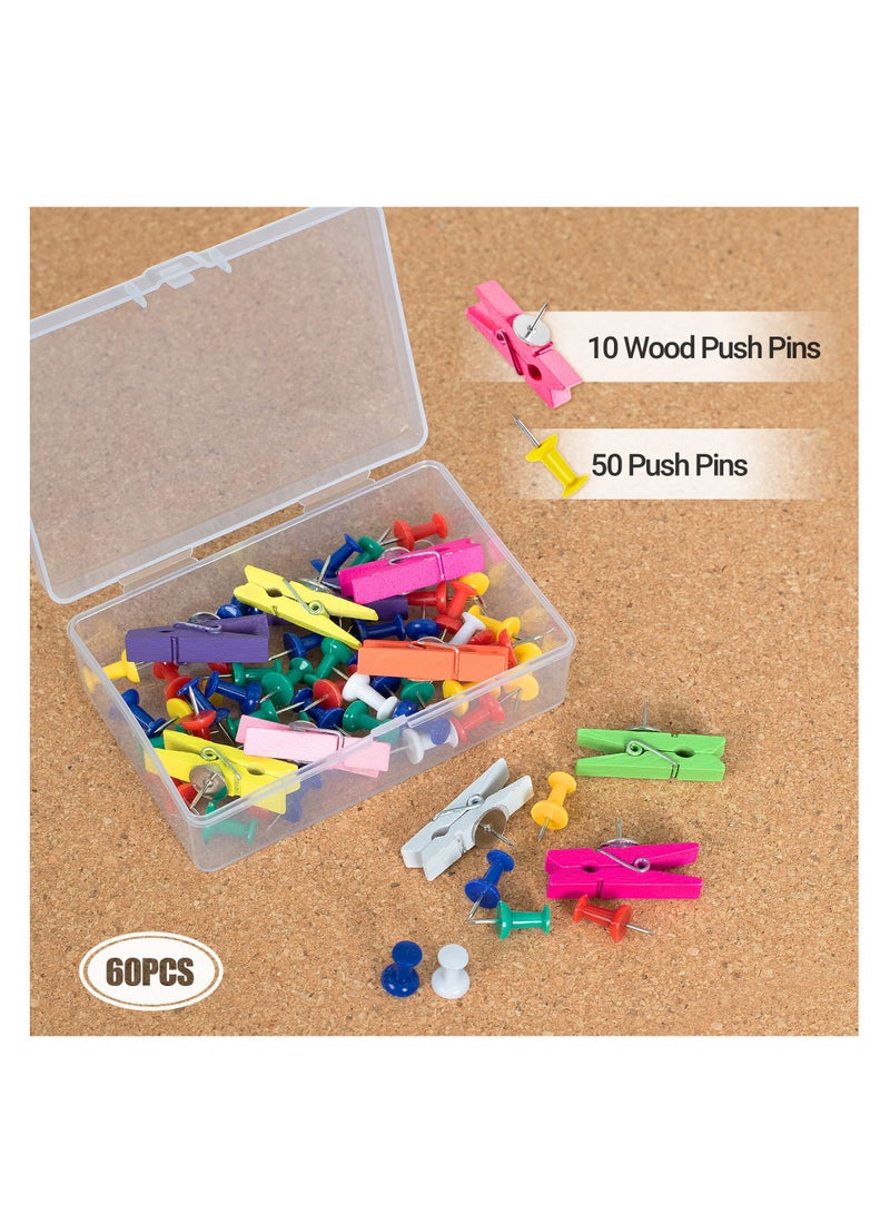 Zikra Cork Board Bulletin Board 12x12, 1/2" Thick Cork Board Tiles 6 Pack, Small Square Pin Board for Wall, Self Adhesive Corkboards with 50 Push Pin for School, Home & Office - Image 4