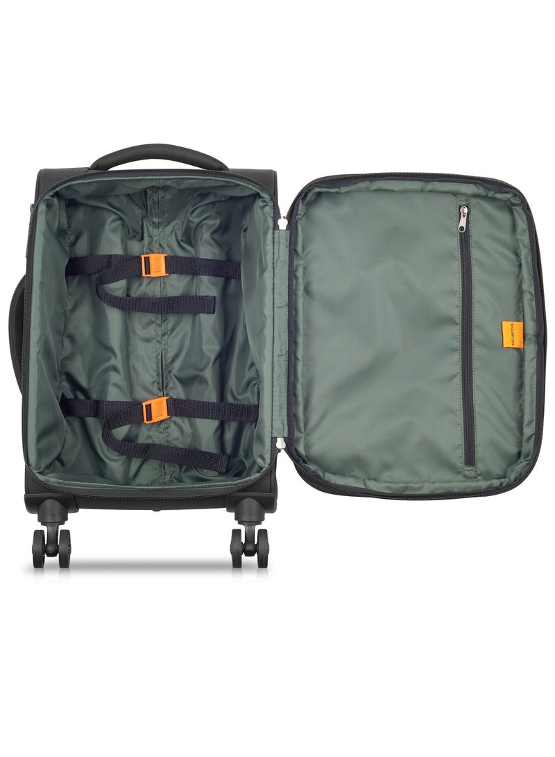 DELSEY Securitech By Delsey Vanguard Expendable Double wheel cabin trolley luggage bag 55cm Black - Image 5