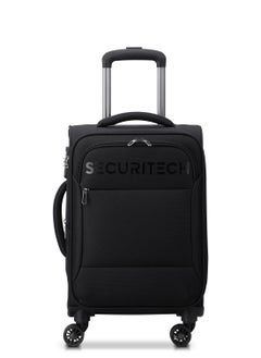 DELSEY Securitech By Delsey Vanguard Expendable Double wheel cabin trolley luggage bag 55cm Black  - Image 1