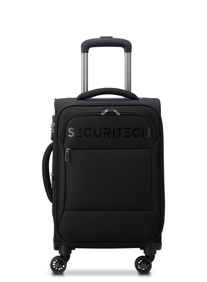 DELSEY Securitech By Delsey Vanguard Expendable Double wheel cabin trolley luggage bag 55cm Black - Image 1