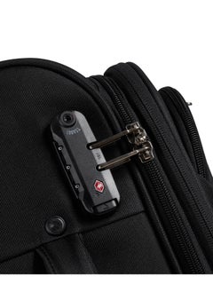 DELSEY Securitech By Delsey Vanguard Expendable Double wheel cabin trolley luggage bag 55cm Black  - Image 4