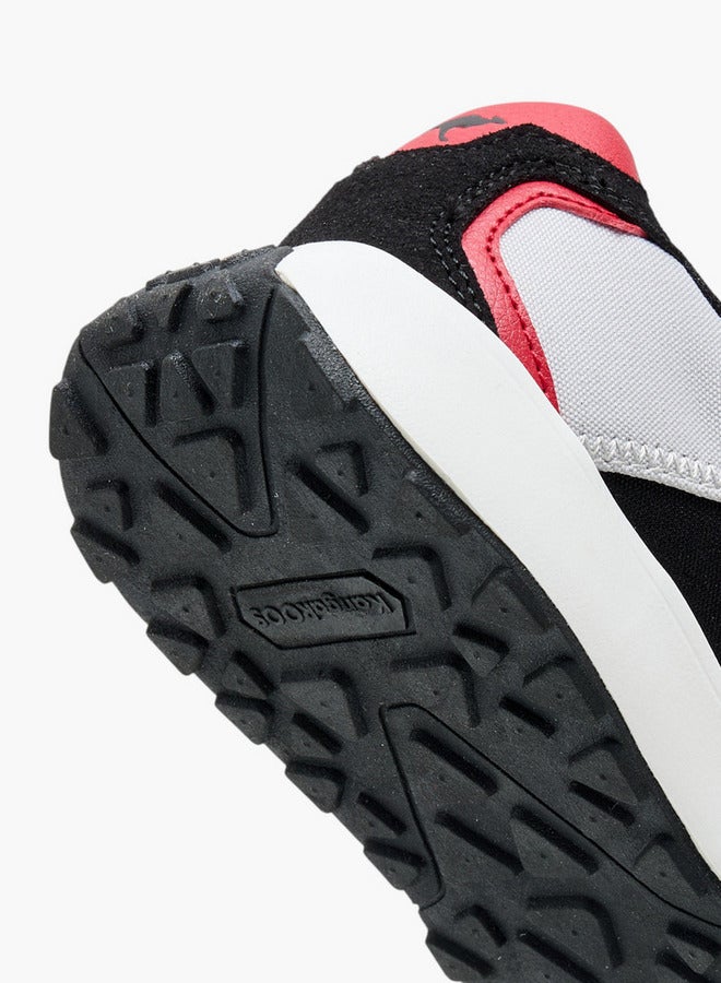 kangaROOS Boys' Colourblock Sports Shoes with Hook and Loop Closure  - Image 5