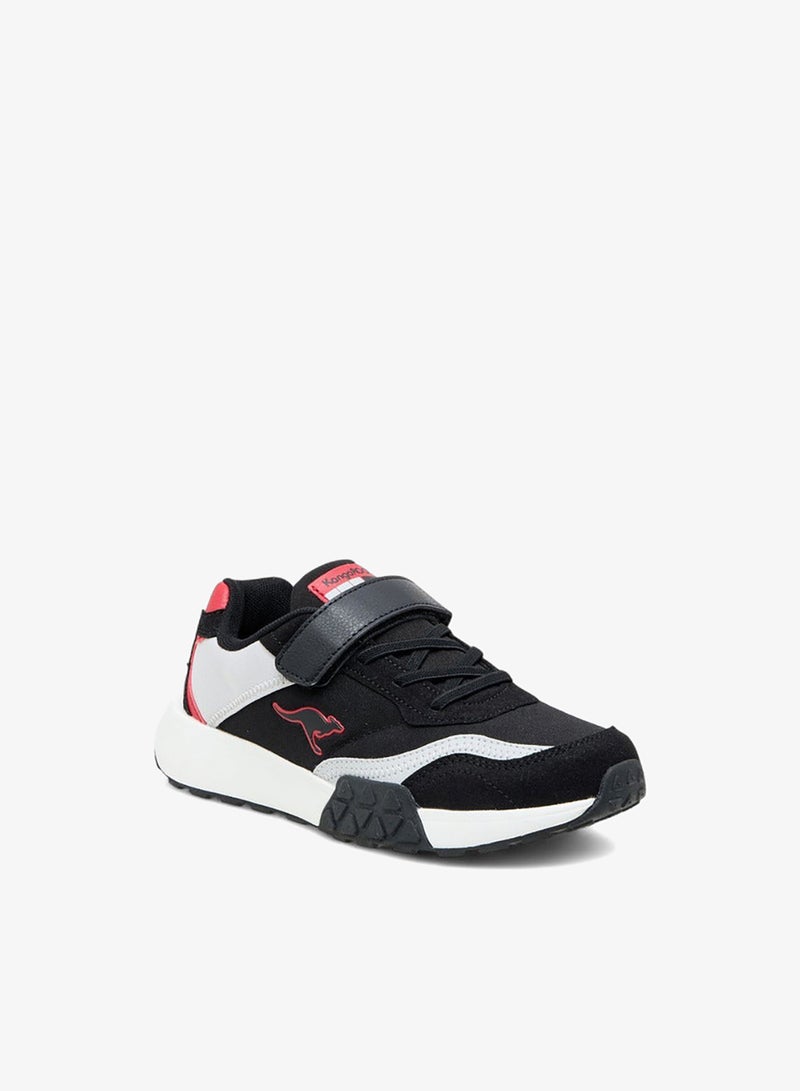 kangaROOS Boys' Colourblock Sports Shoes with Hook and Loop Closure - Image 2
