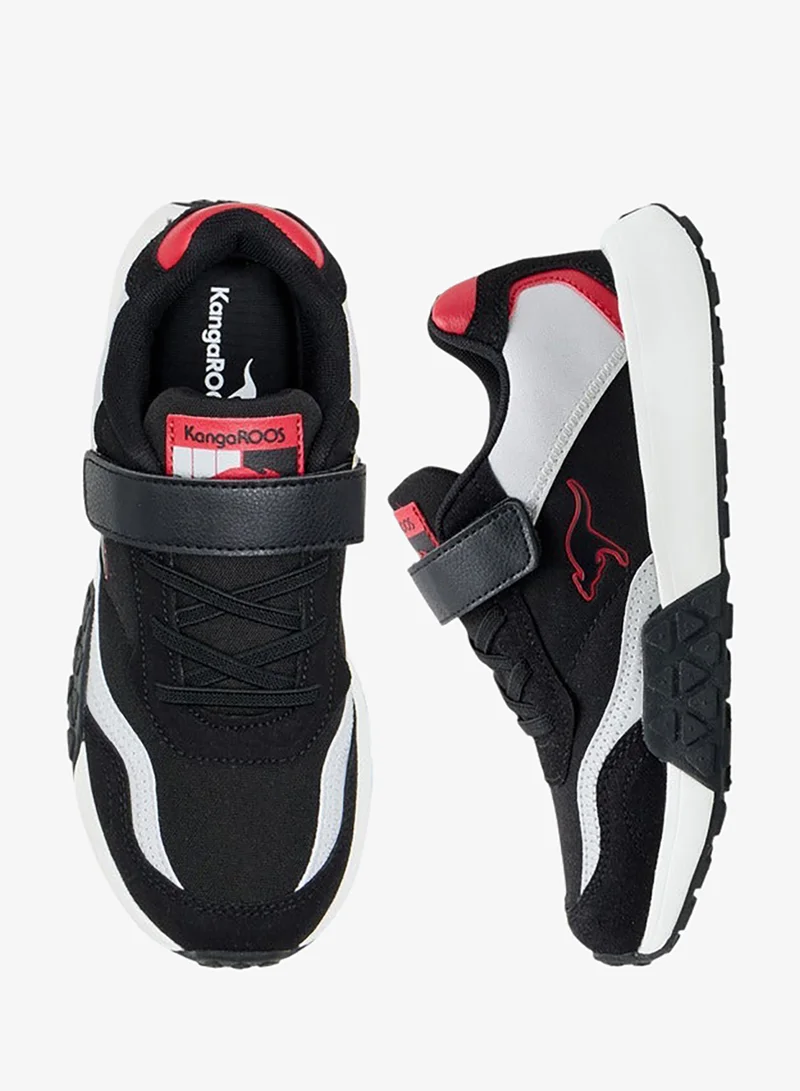kangaROOS Boys' Colourblock Sports Shoes with Hook and Loop Closure