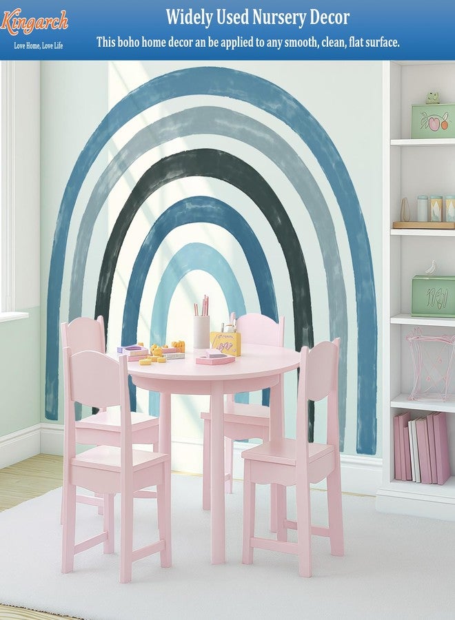 Kingarch Large Boho Rainbow Wall Decals, Colorful Peel and Stick Fabric Nursery Wall Decor, Removable Home Room Wall Decor Murals Stickers for Kids Girls Toddler Bedroom Living Room Playroom - Image 3
