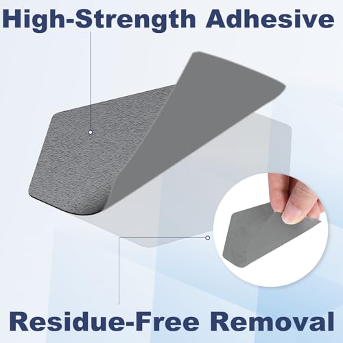 Gecork 28 PCS Shower Floor Non Slip Stickers with Strong Adhesive, Invisible & Durable Anti Slip Shower Stickers with Scraper for Bath Tub, Pools and Stairs(Grey,Hexagon) - Image 3