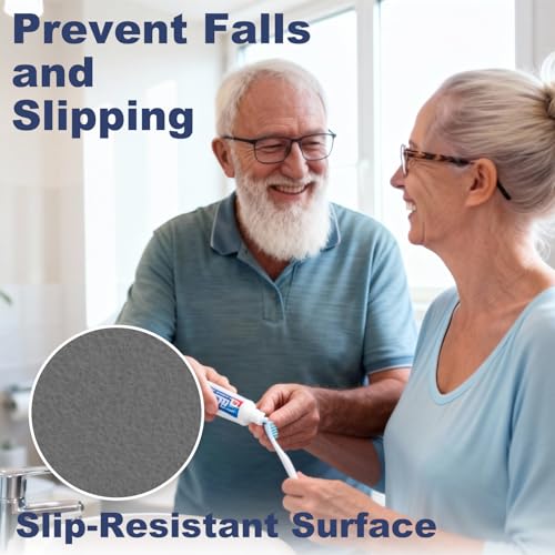 Gecork 28 PCS Shower Floor Non Slip Stickers with Strong Adhesive, Invisible & Durable Anti Slip Shower Stickers with Scraper for Bath Tub, Pools and Stairs(Grey,Hexagon) - Image 2