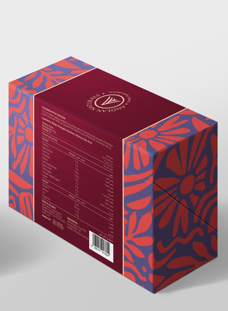 Andean Naturals - Raw Organic Natural Tea - Colombian Fruit Infusion - Tropical Fruits (Mango, Pineapple, Strawberry, Hibiscus, Star Anise) - Image 4
