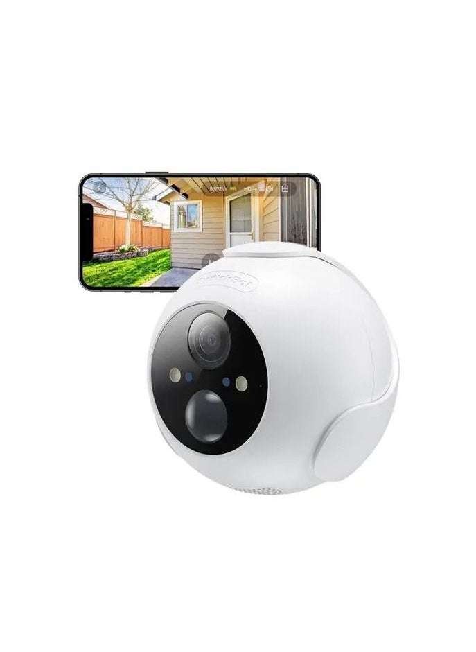 SwitchBot SwitchBot Outdoor Spotlight Cam 10000mAh - White  - Image 2