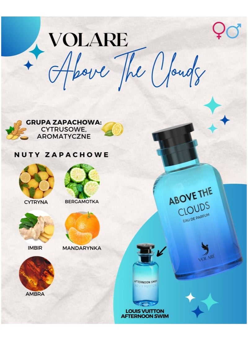 VOLARE Above the Clouds Eau De Perfume for unisex -100 ml ( inspired by Louis Vuitton Afternoon Swim)‏  - Image 5