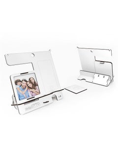 Home Canvas Home Canvas Charging Station Storage Organizer for Multiple Devices Including Phone, Smart Watch, Laptop, Tablet Perfect as an Electronic Organizer for Men and Women White  - Image 3