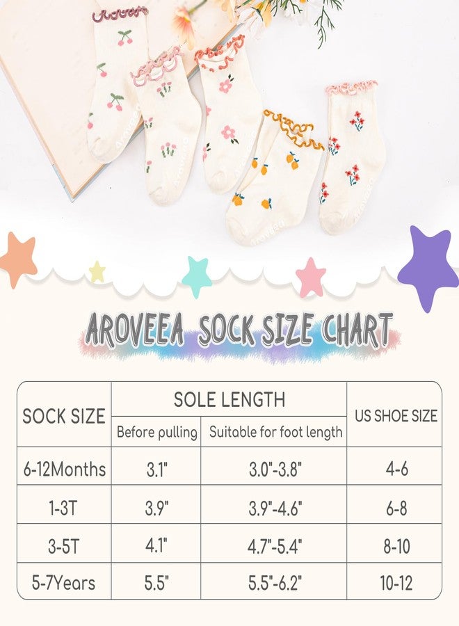 Aroveea Baby Toddle Socks Grip Non Slip Kids Boys Girls Cotton Socks 12 Pack Ankle Cute Newborn Socks 1-3T - Image 5